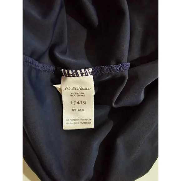 Eddie Bauer Girls Multicolor Short Sleeve Rash Guard Surf Swim Shirt – Large - Picture 6 of 9